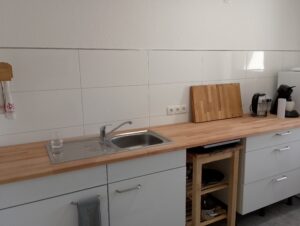 Blick auf die Küchenzeile