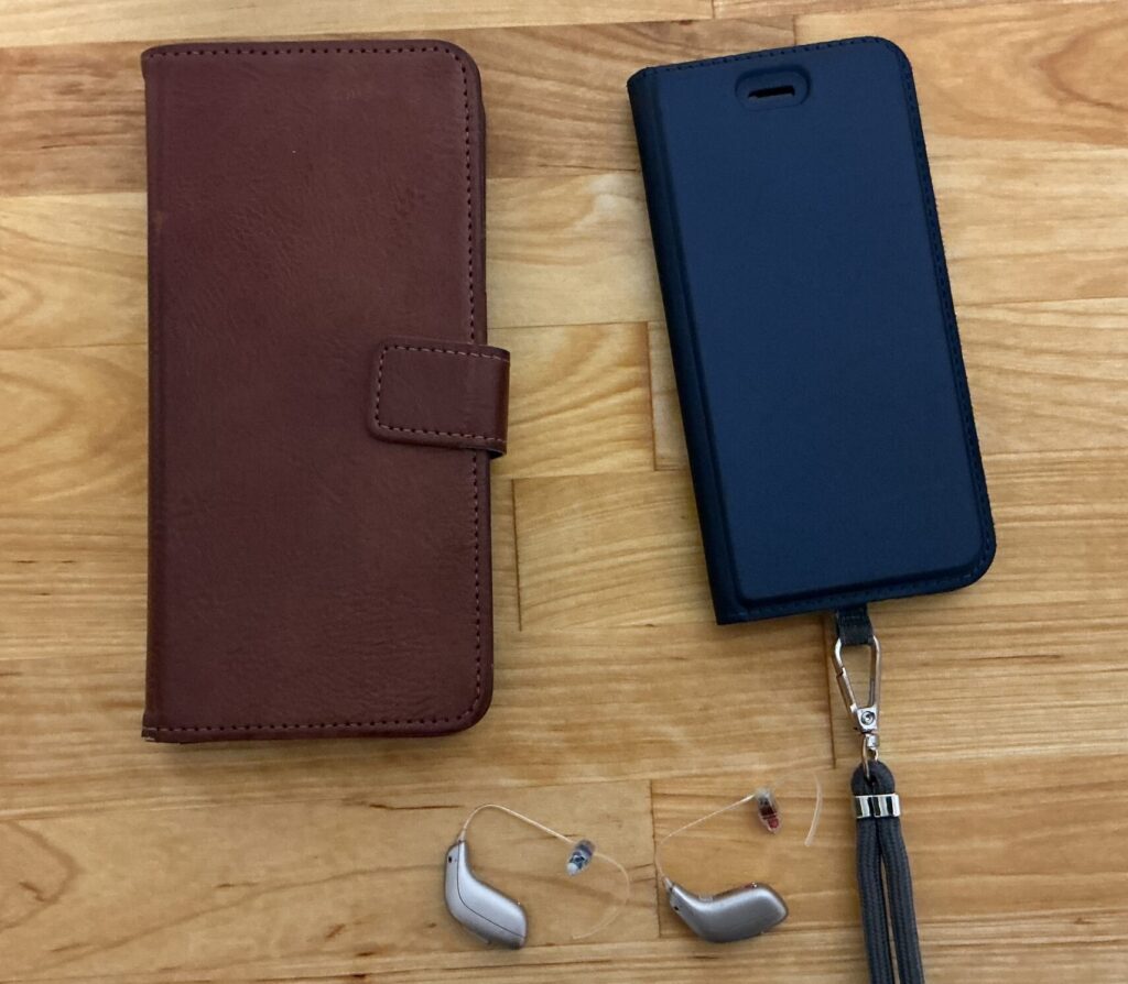 2 Smartphones und 1 Paar Hörgeräte