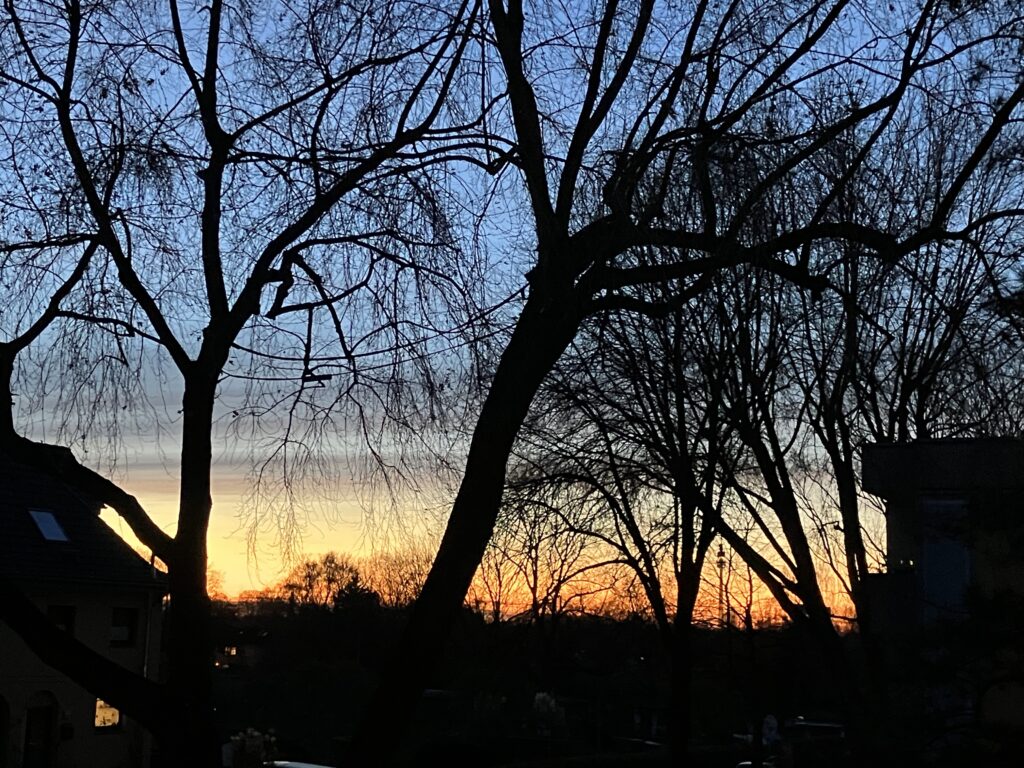 Sonnenuntergang im Winter