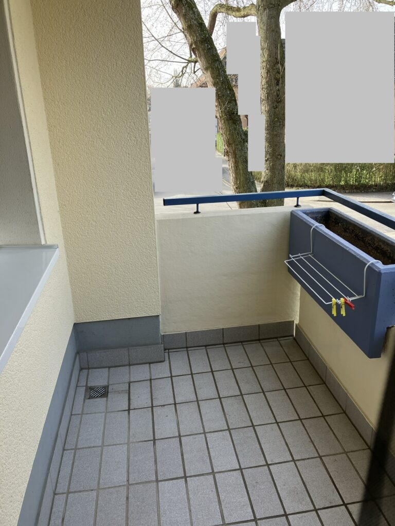 Blick auf den Balkon